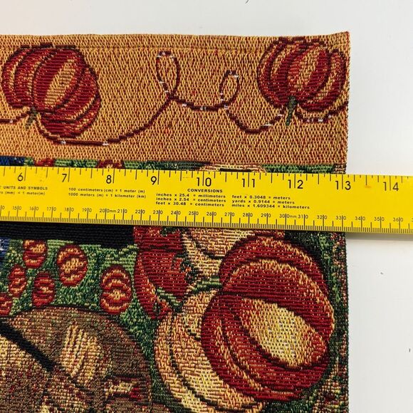 4 Vintage Scarecrow Tapestry Placemat Set Halloween Autumn - Picture 8 of 8